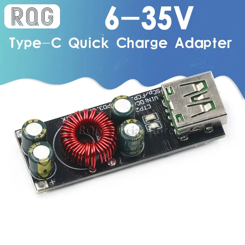 kf-S532e30500fdc4f1ba2e71342ddf11262F QC4.0 QC3.0 USB Type-C Mobile Phone Quick Charge Adapter 6 -35V Step Down Buck Boost Module for Huawei SCP/FCP Apple PD Qualcomm - Image 1