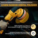 AUTIWOZ 21V Cordless Polisher for Car Paint Safe Waxing and Polishing with Long Battery Life Overheat Protection - Image 6