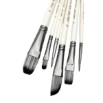 6/12pcs Acrylic Paint Brushes Set for Acrylic Oil Watercolor Gouache Artist Professional Painting Kits with Synthetic Nylon Tips - Image 4