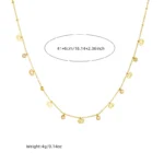 DIEYURO 316L Stainless Steel Golden Snowflake Butterfly Crown Key Lightning Zircon Necklace Bracelet Set Trend Jewelry Sets Gift - Image 3