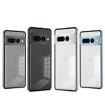 shockproof Phone Case for Google Pixel 9 Pro XL 8 Pro 8A 7 Pro 7A Aluminium Alloy Metal Frame Matte Clear Acrylic Back Cover - Image 2