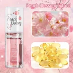 Peach Milk Honey Lip Oil Relieves Dry Moisturizing Lip Gloss Fades Lip Lines Water Light Lips Big Brush Head Cute - Image 5