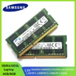 1/2PCS SAMSUNG Laptop Ram DDR3 DDR3L 8GB 4GB 1333Mhz 1600Mhz 1866Mhz SODIMM PC3-10600 12800 14900 Notebook 1.35V PC3 RAM Memoria