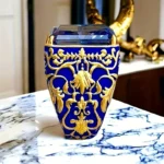 Wholesale of oval-shaped men's rings set with obsidian and agate rings from the manufacturer - Image 4