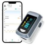 HealthTree Finger Pulse Oximeter Blood Oxygen Saturation Meter Heart Rate Monitor OLED Oximetro De Dedo SPO2 PR PI RR Bluetooth