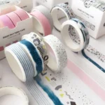 5Pcs Sakura Washi Tape Set Basic Decorative Adhesive Tape Journal Supplies Washitape Stationery Scrapbooking Cute Masking Tape - Image 4