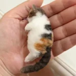 Sheep Felt Poke Cat Handmade Material Bag For Beginner Diy Wool Needle Felting Simulation Creative Animal Gifts - Image 3