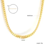 LUXUSTEEL Golden Cubic Zirconia Wide Style Pendant For Men Women Girl Stainless Steel Pretty Pendant Necklace Chain Jewelry Gift - Image 5