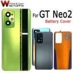 6.62" New For Realme GT Neo 2 Battery Cover Rear Housing Glass Case RMX3370 For Realme GT Neo2 Back Cover Replacement Parts