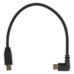 Mini USB to Type C Adapter Converter Cable for Camera Phone OTG Cable 90 Degree USB 3.1 Type C Male to Mini USB Transfer