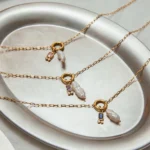 Uworld Fashion Minimalist Freshwater Pearl Pendant Necklace Stainless Steel Twelve Birthday Stone Zircon Pendant Necklace Women' - Image 6