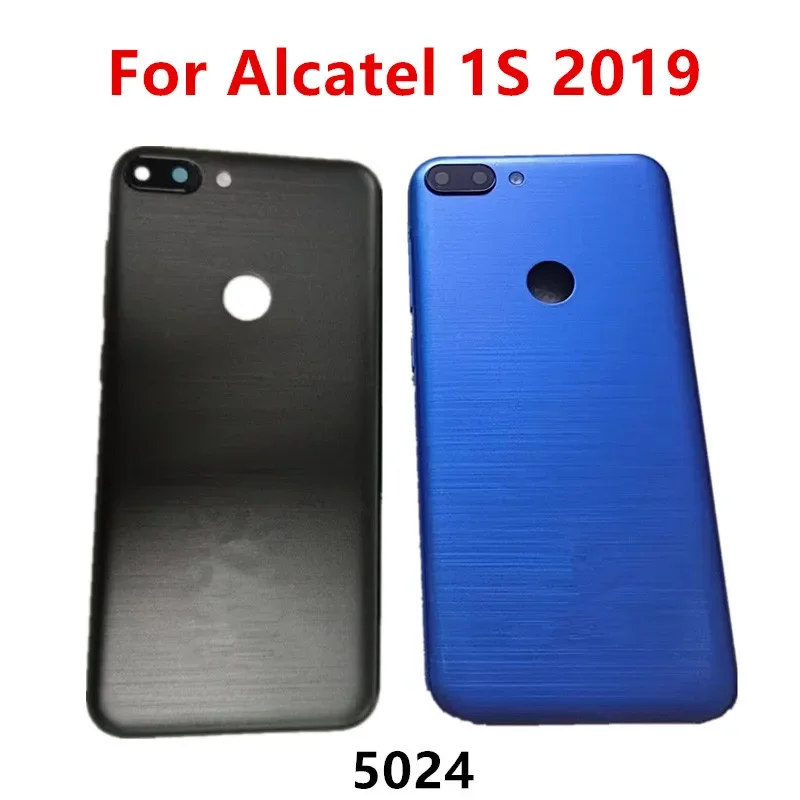 kf-S7f0c0476e31441f9b211507ca24131c8Q Housing For Alcatel 1S 2019 5024 Plastic Battery Cover Repair Replace Back Door Phone Rear Case + Camera Lens Side Buttons - Image 1