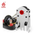 Kailh 5/7/8/9/10/11mm Rotary Mouse Scroll Wheel Encoder 1.74 mm hole 20-40g force for PC Mouse alps encoder