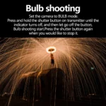 AODELAN Camera Wireless Shutter Release Remote Control For Canon R100 R5C 80D 70D M6; Nikon Z9 D6 D5; Fujifilm GFX50SII, X-T30II - Image 3