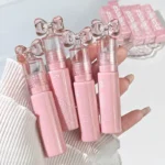 Cute Bow Water Mirror Lip Glaze Peach Pink Lipstick Liquid Moisturizing Non-stick Lip Gloss Makeup Sexy Red Lip Tint Cosmetics - Image 3