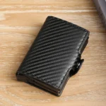 Large Capacity Double Layer ID Credit Card Holder Anti Rfid Blocking Protected Magic Wallet for Men Carbon Fiber Cardholder Case - Image 2
