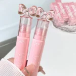 Cute Bow Water Mirror Lip Glaze Peach Pink Lipstick Liquid Moisturizing Non-stick Lip Gloss Makeup Sexy Red Lip Tint Cosmetics - Image 4