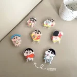 Anime Crayon Shin-Chan Mobile Phone Cushion Bracket Interest Crayon Shin-Chan Back Stick Telescopic Bracket Desktop Ornament - Image 2