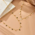 DIEYURO 316L Stainless Steel Zircon Love Star Flower Tree of Life Eye Necklace Girl New Trend Fashion Neck Chain Jewelry Gift - Image 4