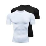 Men Running Compression T-shirt Short Sleeve Sport Tees Gym Fitness Sweatshirt Male Jogging Tracksuit Homme Athletic Shirt Tops