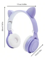 Cat Ears Headband Bluetooth Headphones New Wireless Bluetooth Headphones - Image 4