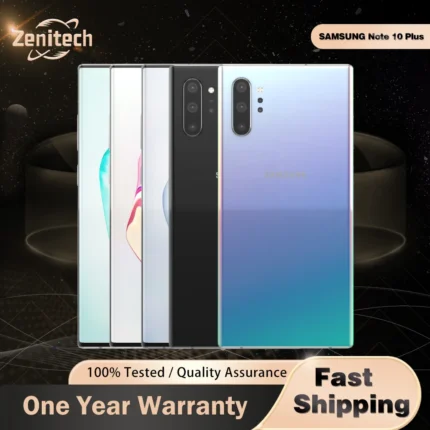Samsung Galaxy Note 10 Plus N975U1 Note10+ N975U 256GB ROM 12GB RAM Octa Core 6.8" Snapdragon 855 LTE Original Mobile Phone
