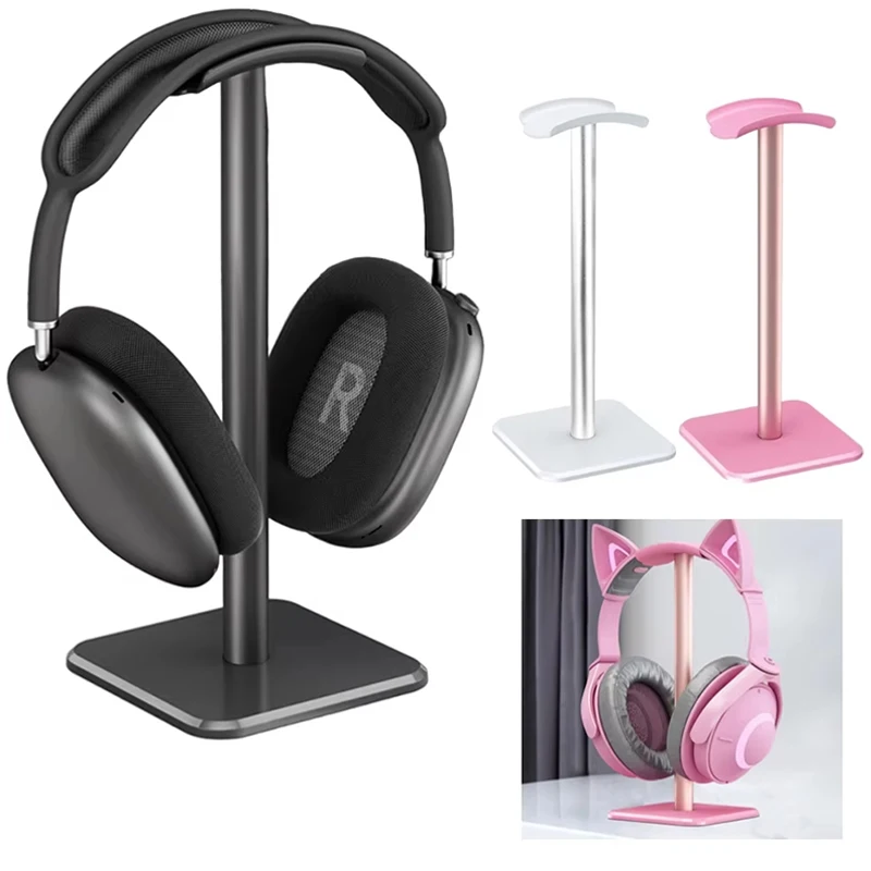 kf-S9178e651f38b4b41984579a7f9a538f6Z Aluminium Alloy Metal Headset Stand Holder Headphone Rack Mount Hanger Flexible Earphone Gamer Hanger Organizer Display Support - Image 1