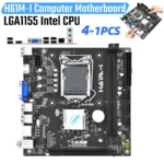 H61M-I Mini ITX Motherboard LGA 1155 Desktop Motherboard with All-Solid Capacitors DDR3 Dual-Channel 16GB M.2 NVME for Office