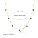 DIEYURO 316L Stainless Steel Zircon Love Star Flower Tree of Life Eye Necklace Girl New Trend Fashion Neck Chain Jewelry Gift - Image 2