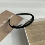 1/2 Pcs Fashion Multicolor Wave Toothed Frosted Hairbands For Women Girla Party Hair Accessories - Image 4