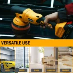 AUTIWOZ 21V Cordless Polisher for Car Paint Safe Waxing and Polishing with Long Battery Life Overheat Protection - Image 2