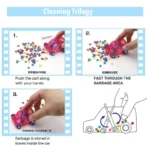 Mini Car Table Dust Cleaning Trolley Desktop Eraser Pencil Shavings Rubber Sweeper Garbage Truck Hand Push Glide Car Kids Toys - Image 6