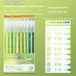 Languo 198/6 Colors Morandi Colorful Gel Pen Student Note Marker Painting Graffiti Color Pen Office School Supplies Stationery - Image 3