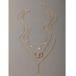 Vintage Multilevel Collar Necklace For Women Female Gold Plated Thin Chain Earth Star Rose Moon Heart Pendant Jewelry Gift - Image 5