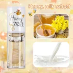 Peach Milk Honey Lip Oil Relieves Dry Moisturizing Lip Gloss Fades Lip Lines Water Light Lips Big Brush Head Cute - Image 4