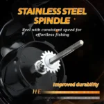 Rooblinos HE Spinning Reels Ultralight Metal 5.2:1 Gear Ratio 1000-7000 Saltwater Or Freshwater Big Max Drag Fishing Reels - Image 4