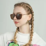 Punk PC Frame Sunglasses Street Photos Decoration Sun-Protective Driving Glasses Outdoor Activities Black Shades Glasses - Image 4