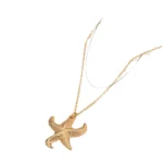 Bohemian Gold Starfish Pendant Necklace For Women Trendy Summer Beach Choker Chains Neck Jewelry Accessories Travel Party Gift - Image 5