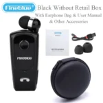 Fineblue F920 Wireless Retractable Portable Bluetooth Headset Headphone Remind Vibration Wear Clip Sports Collar Clip Earphone - Image 2