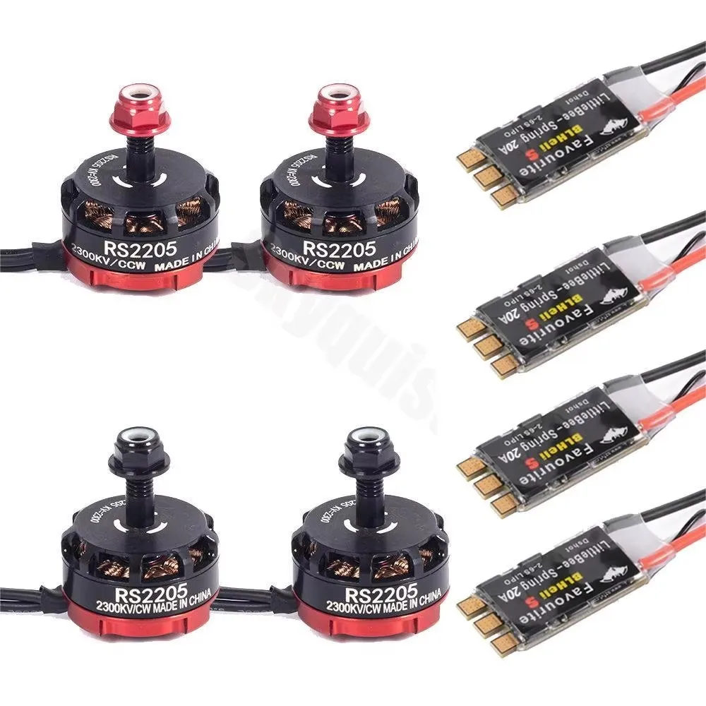 kf-Sb88f60b94d294096a749f69450cae979p FPV RS2205 2205 2300KV CW CCW Brushless Motor With LittleBee 20A BLHeli_S ESC for FPV RC QAV250 X210 Racing Drone Multicopter - Image 1