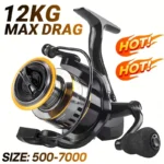 Rooblinos HE Spinning Reels Ultralight Metal 5.2:1 Gear Ratio 1000-7000 Saltwater Or Freshwater Big Max Drag Fishing Reels