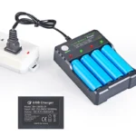 18650 Battery Charger Black 1 2 4 Slots AC 110V 220V Dual For 18650 Charging 3.7V Rechargeable Lithium Battery Charger - Image 3
