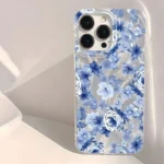 For Xiaomi Redmi Note 14 13 12 Pro Plus 5G 12S 11S 11 10 S Fashionable Blue Floral Pattern Phone Cover for Redmi 14C 13C 4G Case - Image 4