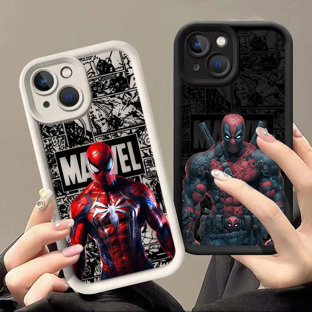 kf-Sbeb35857e115420598c7da7e51361bafo Deadpool Spider Man Groot Phone Case For VIVO V21 V23 V23E V25 V27 V27E V29 V29E V30 V30E V40 V50 LITE X80 X90 X100 X200FE Case - Image 1