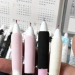 4pcs Cute Retractable Pens Cartoon Gel Soft Grip Pens, 0.5mm Black Office School Supplies - Image 6