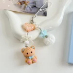 Cartoon Animal Mobile Phone Straps Camera Keychain Lanyard Short Women Anti-Lost Decoration Pendant For iPhone Case Girls Gift - Image 4