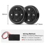 AD Universal 10 keys Steering Wheel Control Button Wireless Car Accessories Music GPS Navigation Radio Remote Control Buttons - Image 4