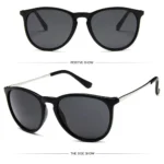 Punk PC Frame Sunglasses Street Photos Decoration Sun-Protective Driving Glasses Outdoor Activities Black Shades Glasses - Image 3