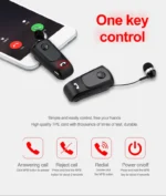 Fineblue F920 Wireless Retractable Portable Bluetooth Headset Headphone Remind Vibration Wear Clip Sports Collar Clip Earphone - Image 3