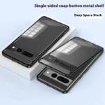 Metal Aluminum Alloy bumper Frame Phone Case For Google Pixel 7A 7 Pro 8A 8 Pro Detachable Buckle Back Cover Protection Sleeve